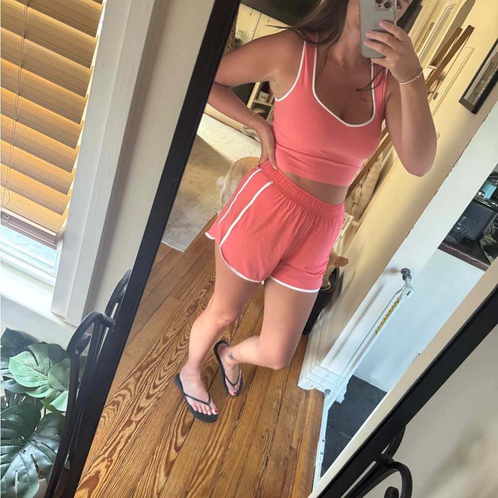 Abercrombie & Fitch Coral Athletic Shorts